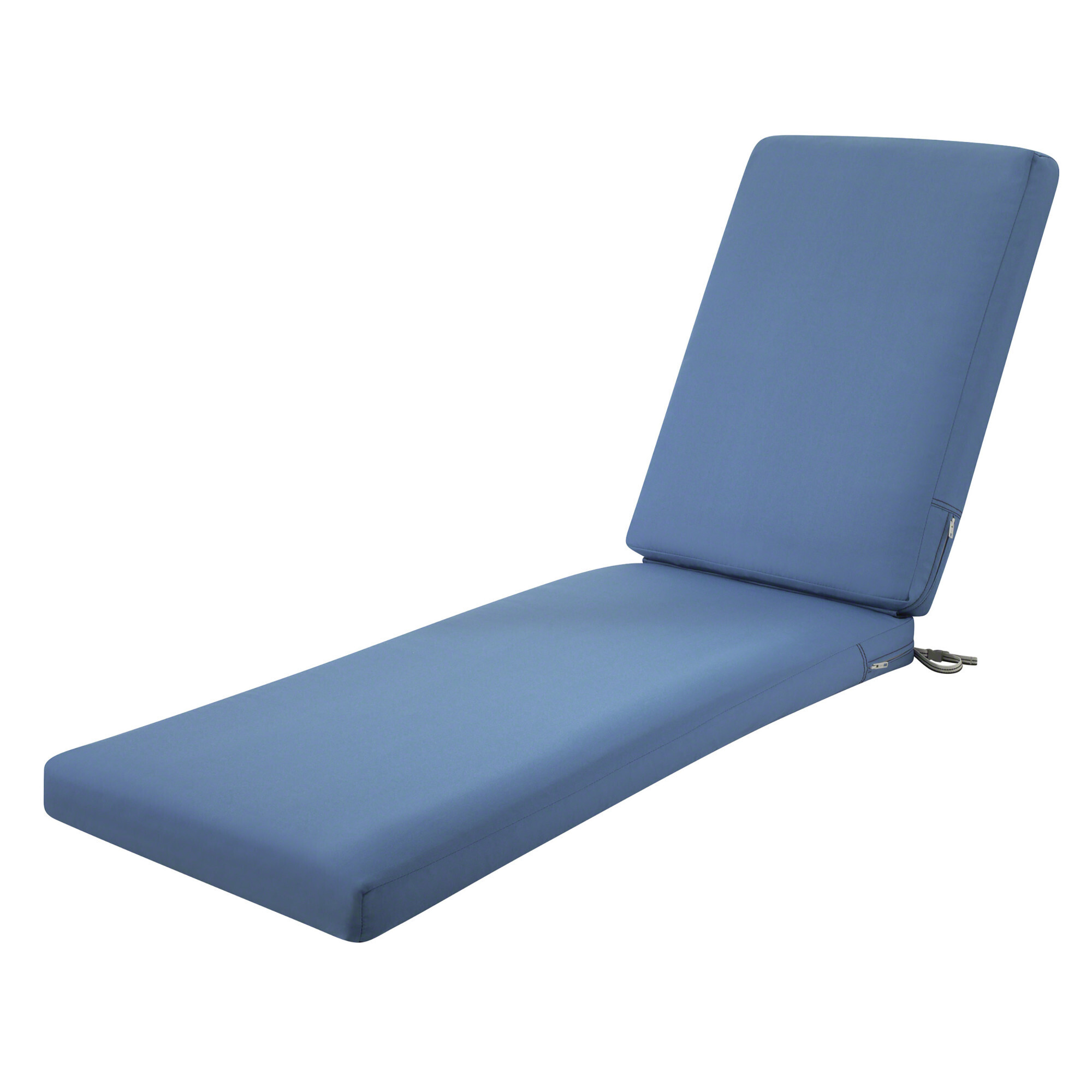 Classic Accessories Ravenna Outdoor Chaise Cushion — Empire Blue, Weather-Resistant, Model# 62-001-EMBLUE-EC